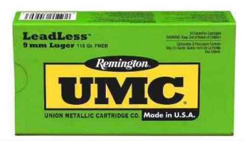 9mm Luger 50 Rounds Ammunition Remington 115 Grain Soft Point